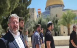 איתמר בן גביר בהר הבית  (צילום: שימוש חופשי)