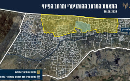 גרפיקה של המרחב המותאם (צילום: דובר צה"ל)