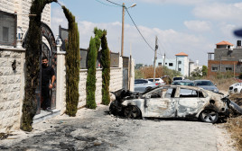 המהומות בכפר ג'ית (צילום: REUTERS/Raneen Sawafta)
