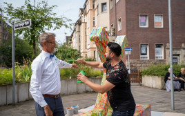 סאם חלבי וג׳וזף הינקל (צילום: זאב ריכארד)