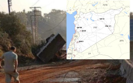 התקיפה בסוריה (צילום: רשתות ערביות)