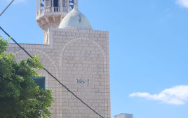 מטען בסמוך למסגד ברמלה (צילום: דוברות המשטרה)