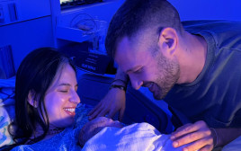 קורין גדעון בלידה (צילום: צילום מסך מתוך האינסטגרם)
