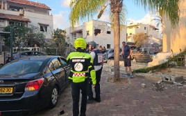 פגיעה ישירה בקריות (צילום: תיעוד מבצעי מד''א)