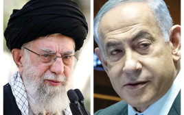 בנימין נתניהו, עלי חמינאי (צילום: יונתן זינדל, פלאש 90)
