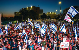 הפגנה מול הכנסת  (צילום: נועם רבקין פנטון פלאש 90)