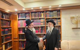 המועמדים המובילים. הרב יוסף והרב הלוי (בהתאמה) (צילום: אבי רבינא)
