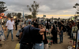 שטח מסיבת ה"נובה" שהפך לאתר זיכרון (צילום: אבשלום ששוני)