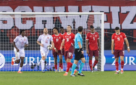 דנמרק חוגגת (צילום: Eurasia Sport Images / Contributor)