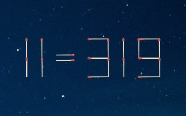 הזיזו שני גפרורים כדי לפתור את התרגיל הזה (צילום: Adobe stock)
