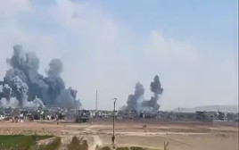 תקיפה בסוריה - חומס (צילום: רשתות ערביות, שימוש לפי סעיף 27 א')