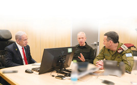 בנימין נתניהו יואב גלנט הרצי הלוי (צילום: אריאל חרמוני, משרד הביטחון)