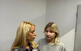 אנה ברנשטיין הנאשמת בריגול לטובת איראן בבית המשפט המחוזי בתל אביב (צילום: מאיה כהן)