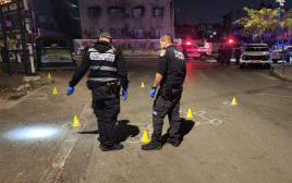 זירת הרצח (צילום: דוברות המשטרה)