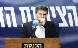 בצלאל סמוטריץ', נאום הבכי (צילום: מרק ישראל סלם)