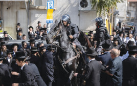 הפגנת חרדים בירושלים (צילום: חיים גולדברג, פלאש 90)