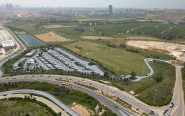 מתחם התחבורה החדש בתוך פארק הירקון פ"ת  (צילום: עיריית פתח תקווה)
