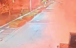 מתחם ראש הממשלה, ירי פצצות התאורה (צילום: שימוש לפי סעיף 27א')