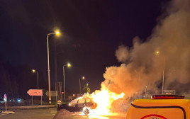 תאונת דרכים בכביש 75 (צילום: מד"א)