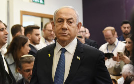 בנימין נתניהו בבית המשפט (צילום: רובי קסטרו)