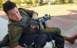 נועם פרנסקי, מילואימניק המציל כלבים (צילום: פרטי)