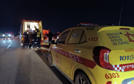 תאונת דרכים (צילום: תיעוד מבצעי מד"א)