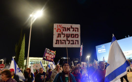 מחאה נגד הממשלה (צילום: אבשלום ששוני)