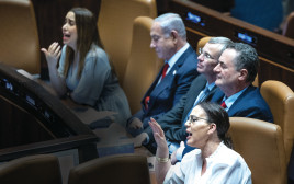 שולחן הממשלה בכנסת בשנה שעברה  (צילום: יונתן זינדל פלאש 90)