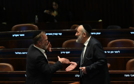 אריה דרעי, יצחק פינדרוס (צילום: יואב דודקביץ/TPS)