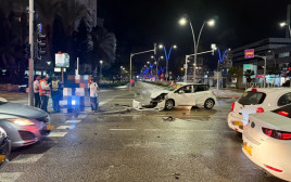 זירת התאונה באשדוד (צילום: תיעוד מבצעי מד"א)