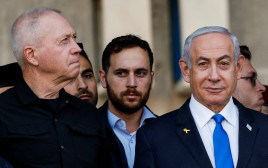 בנימין נתניהו, יואב גלנט (צילום: REUTERS/Amir Cohen)