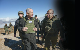 נתניהו בחרמון הסורי (צילום: מעיין טואף, לע"מ)