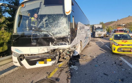 תאונת דרכים (צילום: תיעוד מבצעי מד"א)