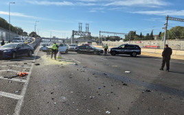 המרדף באיילון (צילום: דוברות המשטרה)