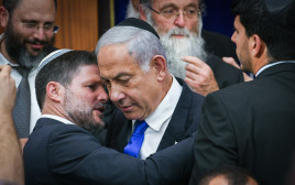 בצלאל סמוטריץ', בנימין נתניהו (צילום: אריה לייב אדאמס, פלאש 90)