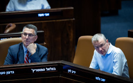 יריב לוין, גדעון סער (צילום: יונתן זינדל, פלאש 90)