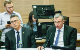 יריב לוין, גדעון סער (צילום: יונתן זינדל, פלאש 90)