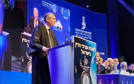 יריב לוין בטקסט בטקס הסמכה של עורכי דין חדשים (צילום: אברהם בלוך)