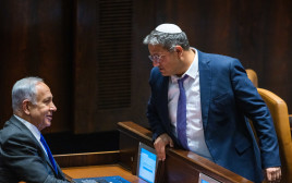 איתמר בן גביר, בנימין נתניהו (צילום: אוליביה פיטוסי, פלאש 90)
