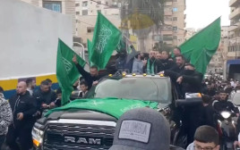 חגיגות לרגל שחרור המחבלים בכפר עקב בשבוע שעבר, (צילום: צילום מסך)