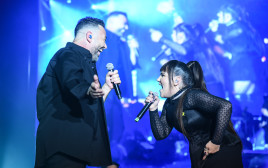 נטע ברזילי, ליאור נרקיס ב"היכל מנורה"  (צילום: ori_photographer10)