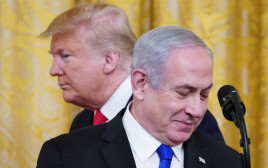 בנימין נתניהו, דונלד טראמפ (צילום: MANDEL NGAN/AFP via Getty Images)