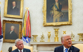 המלך טמן מארב לנשיא ארצות הברית. פגישת עבדאללה וטרמפ השבוע בבית הלבן (צילום: רויטרס)