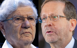 יצחק הרצוג ואהרן ברק (צילום: יונתן זינדל, פלאש 90,חיים גולדברג, פלאש 90)