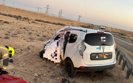 זירת התאונה (צילום: תיעוד מבצעי מד"א)