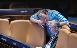 שמחה רוטמן ויריב לוין (צילום: חיים גולדברג פלאש 90)