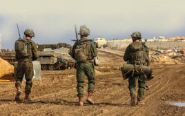 כוח צה"ל בצפון הרצועה (צילום: אורן כהן, פלאש 90)