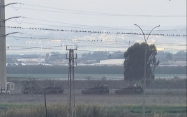 טנקים של צה"ל באזור ג'נין  (צילום: רשתות ערביות)
