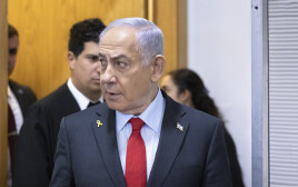 עדות נתניהו בבית המשפט המחוזי בתל אביב (צילום: מוטי מילרוד, פול)