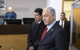 עדות נתניהו בבית המשפט המחוזי בתל אביב (צילום: מוטי מילרוד, פול)